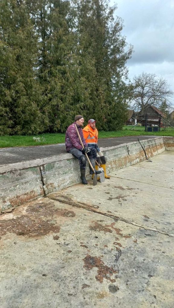 Čištění požární nádrže